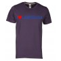 T-shirt uomo viola indigo